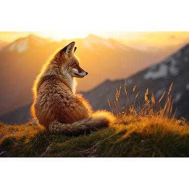 Realistic Fox Canvas